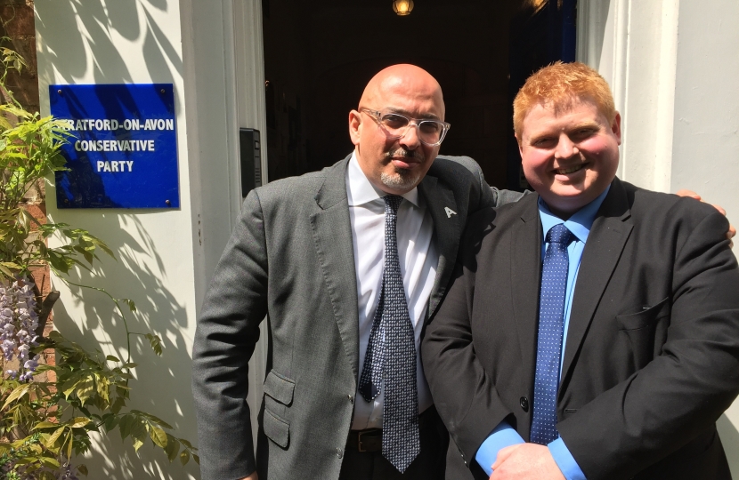 Alex with Nadhim Zahawi MP