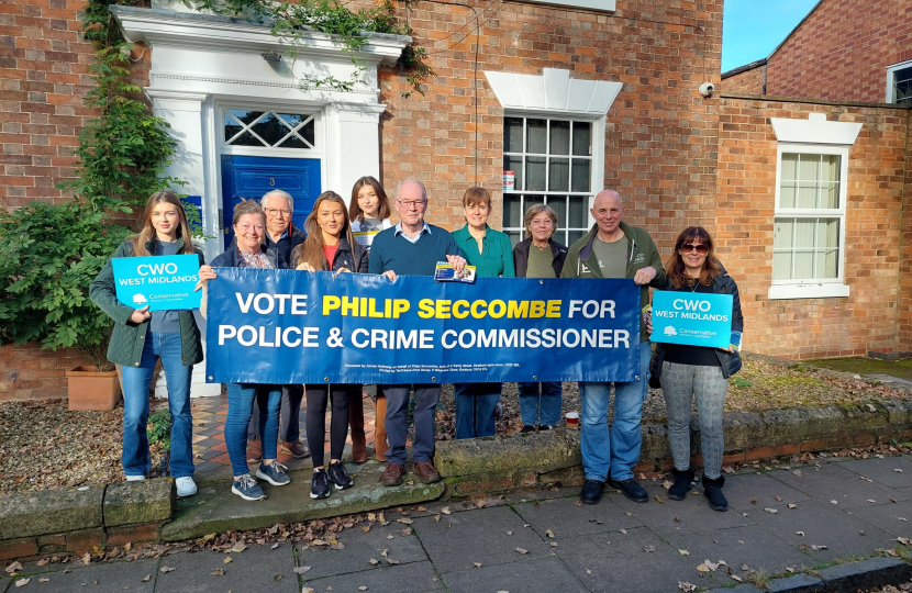 Philip out campaigning in Stratford Upon Avon